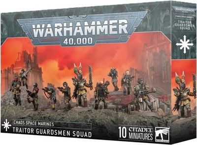 CHAOS SPACE MARINES: TRAITOR GUARDSMEN SQUAD (Pre-Order)