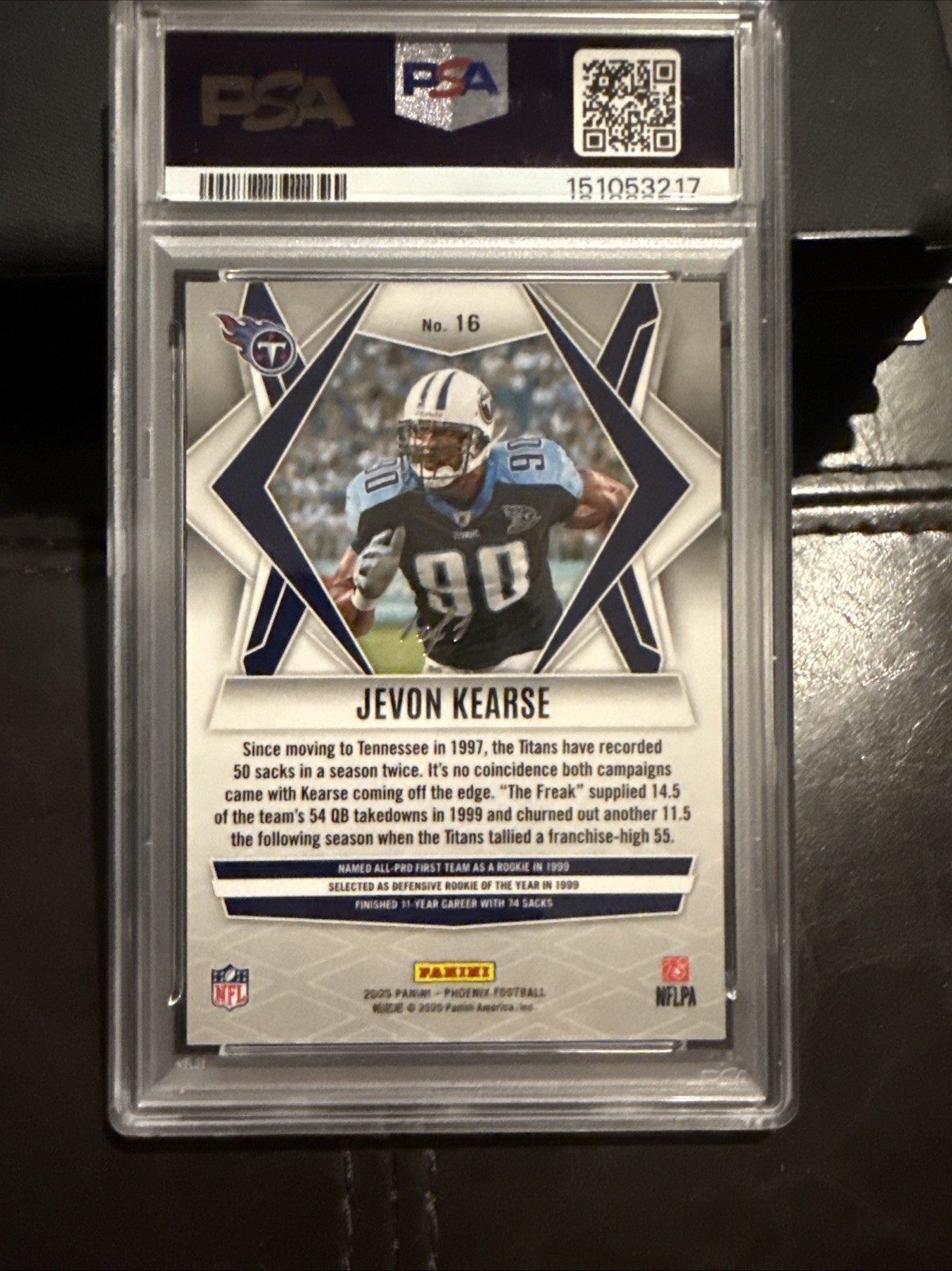 2025 Panini Phoenix - Jevon Kearse #16 Celestial 1/1 PSA 10 Perfect One Of Kind view 3