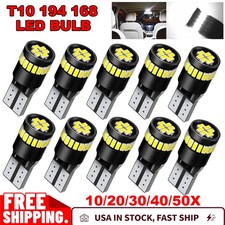 Canbus T10 194 168 New White Led Interior Dome License Plate Light Bulb 10-50pcs