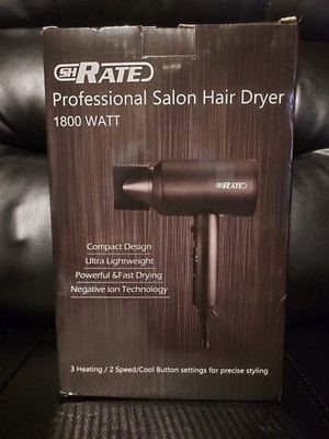 shRATE Professional Salon Hair Dryer Brand New Black
