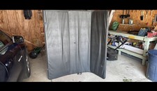 Durable Black Vinyl Tri-fold Tonneau Cover For A Pickup Truck Bed