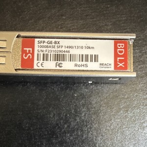 FS SFP-GE-BX SFP Module 1000BASE 1Gbps 1000 Mbps Network Transceiver Module 1