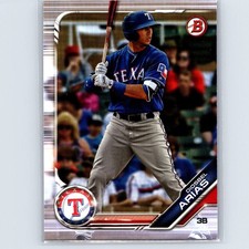 2019 Bowman Draft Diosbel Arias #BD-112 Texas Rangers
