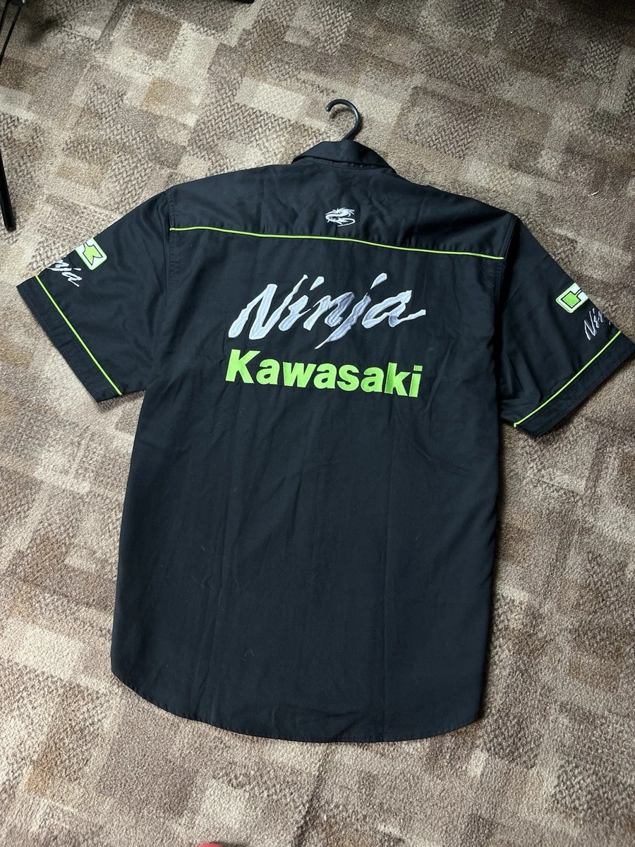 Kawasaki Short Sleeve Button-Up Casual Button-Down Shirts for Men