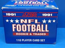 SCORE 1991 Rookie & Traded NFL Complete Set 110 Cards NM Or Mint Condition 