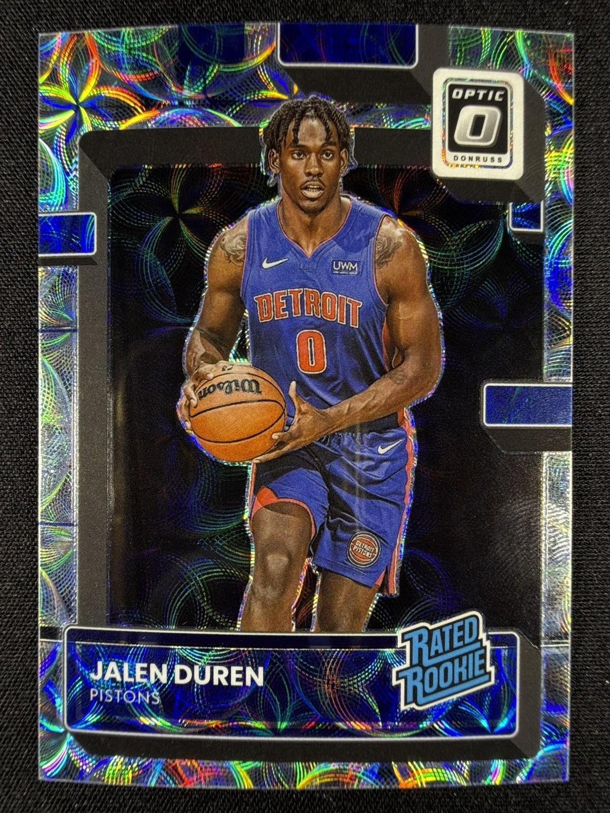 2022-23 Panini Donruss Optic #227 Jalen Duren Premium Scope Rookie Prizm #/249