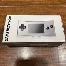 Game Boy Micro GBA Silver Used Compact Handheld Console