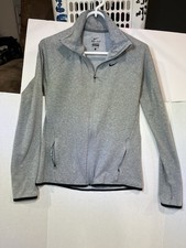 Nike Women's Dri-Fit Zip Up Activewear Jacket Size Large Gray
