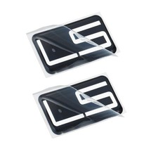Pair Set For 1994-2004 S10 Ls Cab Emblem 3d Badge Sticker Decal Chrome Black Pair Set For 1994-2004 S10 Ls Cab Emblem 3d Badge Sticker Decal Chrome Black