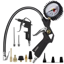 Heavy Duty Air Compressor Accessory Kit, Air Blow Gun and Air Hose Fittings, ...