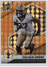 2021 Panini Mosaic Fluorescent Orange Prizm /25 Malcolm Jenkins #148 1d4m