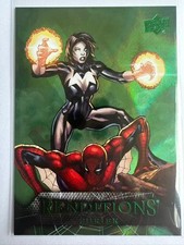 2024 UD Marvel Marvel Renditions Spiderman Green SHRIEK 006/399