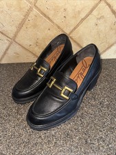 Zodiac Women's Gemma Hardware Lug Sole Loafers Black Women's Size 8.5