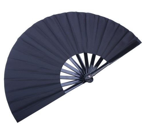 Folding Fan 11.8inch Black-Small Hand Fan Chinese Kung Fu Tai Chi Hand Held F... - Picture 3 of 6