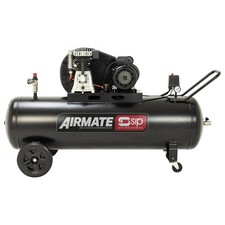 Airmate Air Compressor with Wheels, 200L Belt Drive Portable 3hp 2.2kW SIP 06477