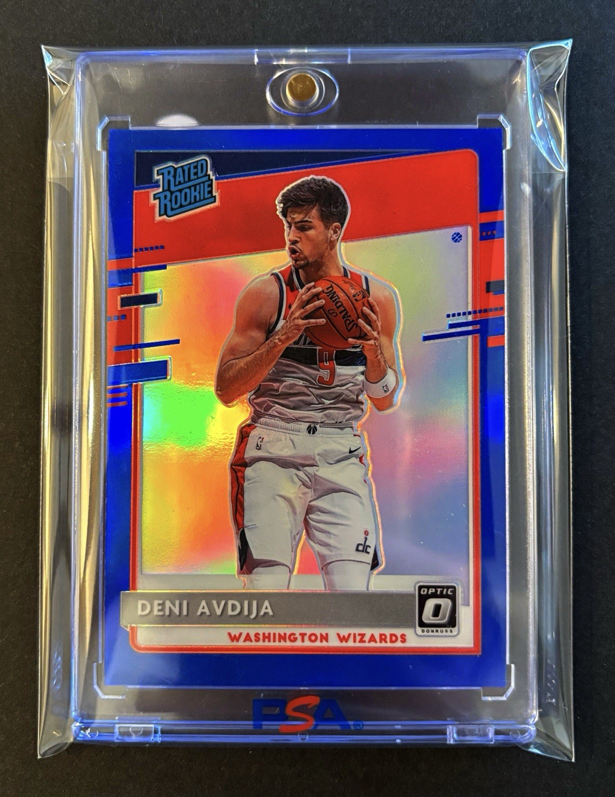 2020 Panini Optic Deni Avdija Rookie Blue Prizm /59 ! SSP #159 Blazers