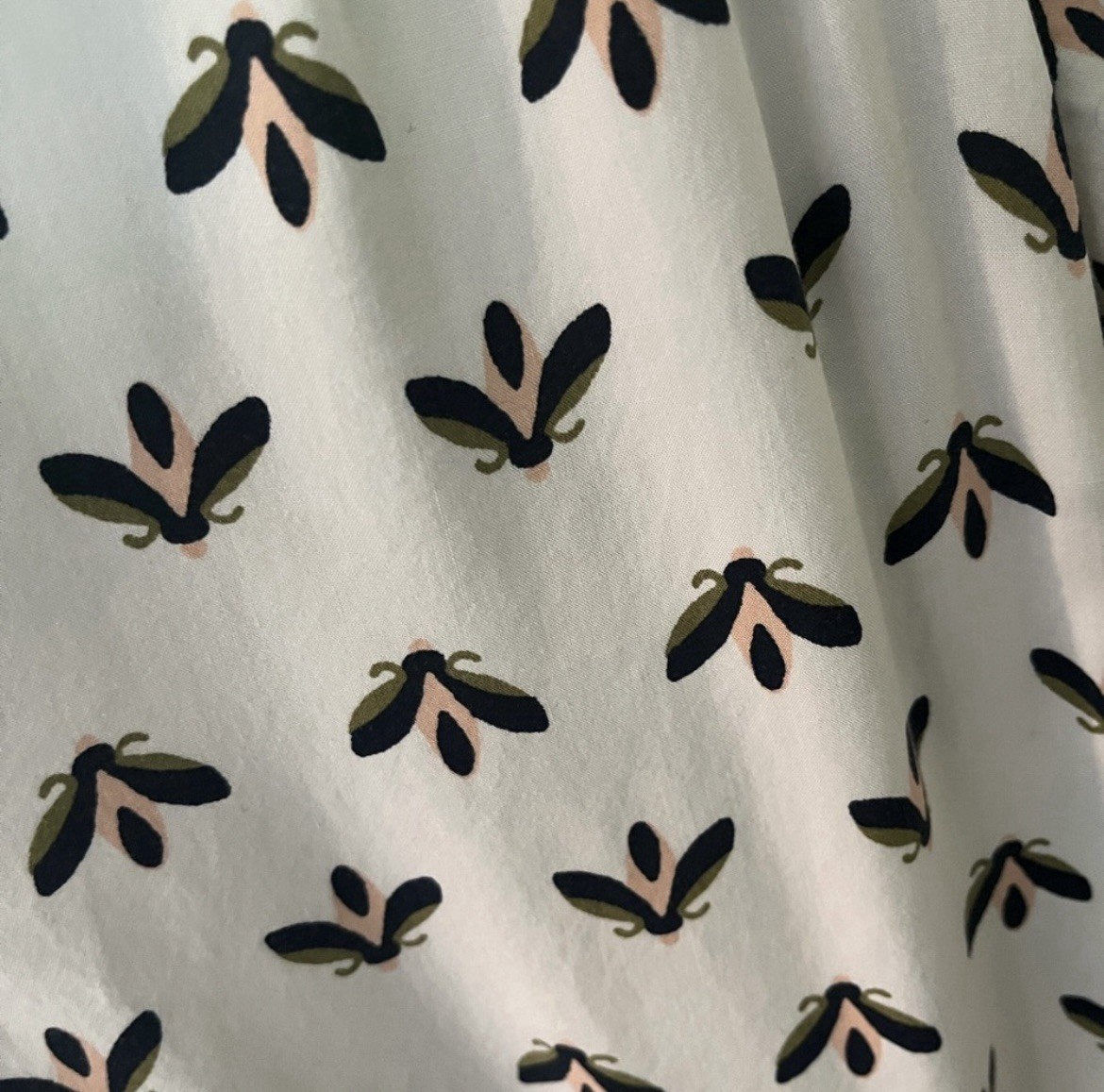 LOFT Cute Bug Patterned Blouse, Dragonflies, XSP - image 3