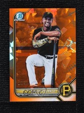 2022 Bowman Sapphire Edition Chrome Prospects Orange 14/50 Shalin Polanco 0lj0