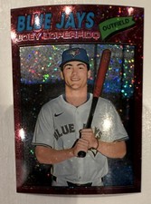 Topps Joey Loperfido #354 Blue Jays Heritage Burgundy Sparkle Parallel Baseball