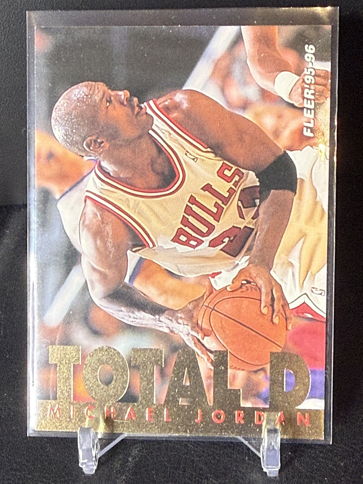 1995-96 FLEER TOTAL D MICHAEL JORDAN CARD #3 OF 12 NBA