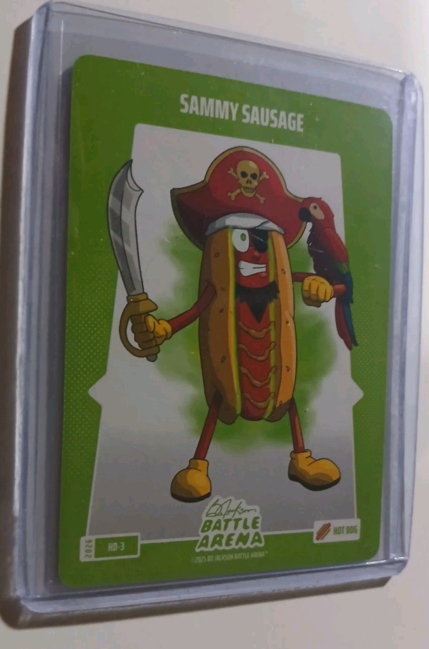 2026 Bo Jackson Battle Arena HOT DOG # HD-3 SAMMY SAUSAGE