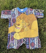Vintage 2/3t Rare AOP Lion King Simba Romper One Piece Outfit