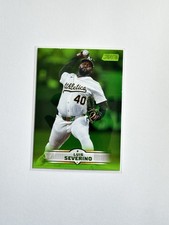 Luis Severino #49 Athletics - Green - 2025 Stadium Club - MLB Baseball