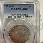 1960 D Franklin Half Dollar PCGS MS64FBL Some Toning . 032829
