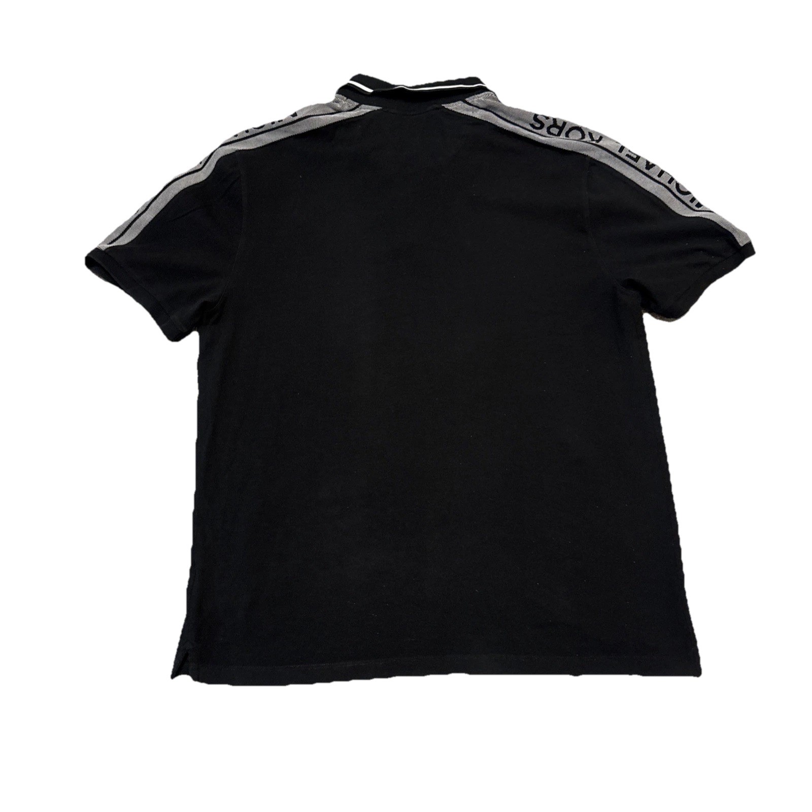 Michael Kors Men’s VTG Performance Stretch Rare Logo Polo black Size large image 3