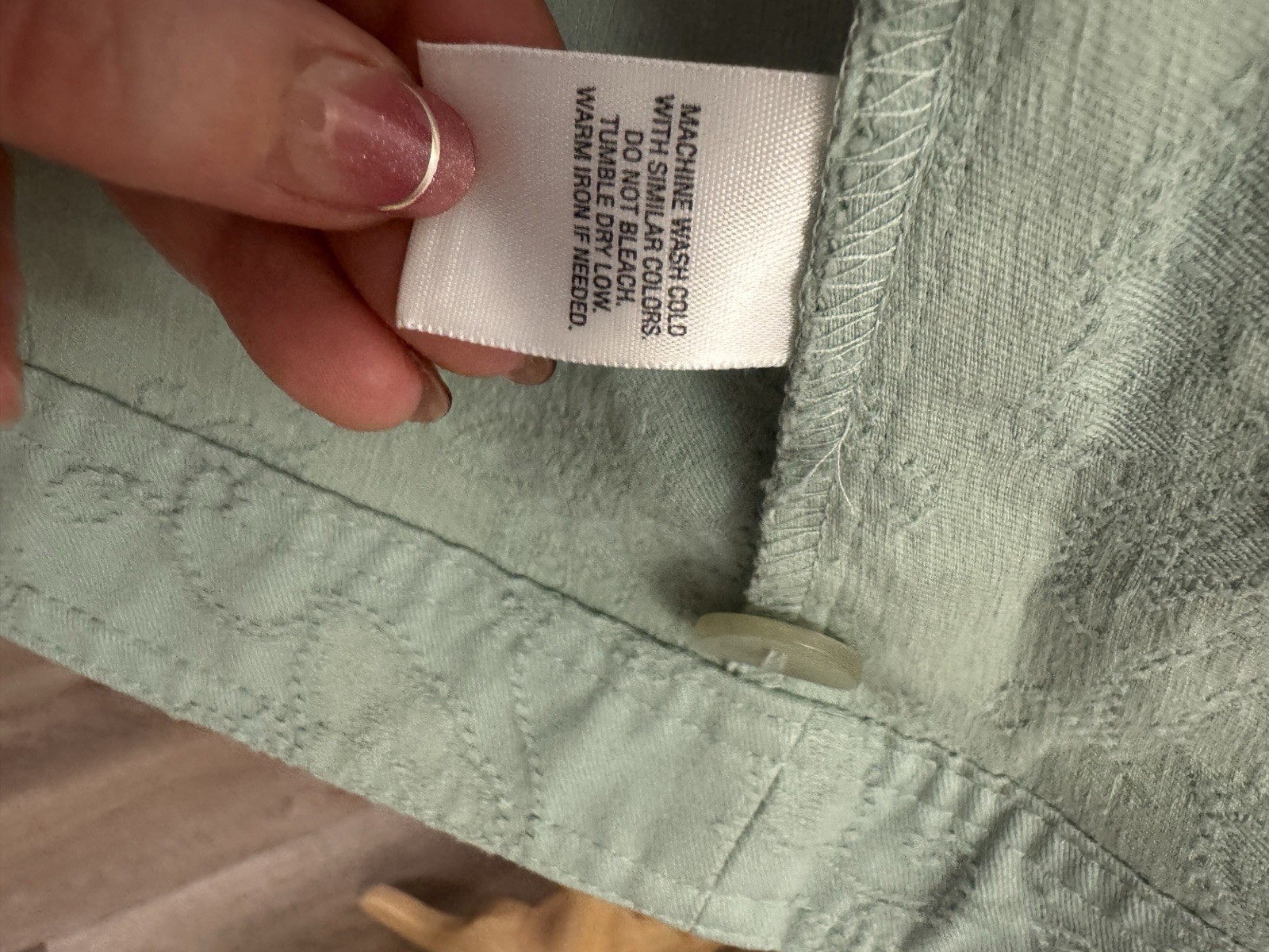 Classic Elements Mint Green Jacket, Size Large - image 4