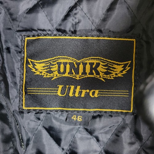 Unik Ultra Women's Motorcycle Jacket 46 Black Pebbled Leather Lined Vented Zip - Picture 15 of 22