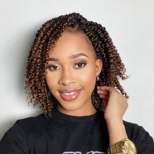 Passion Twist Crochet Hair 8Inch Passion Twist Hair 8 Packs Pre Looped Passio...
