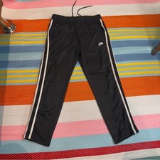 Nike Black Joggers Track Pants Zip Ankle Women  s Size Medium