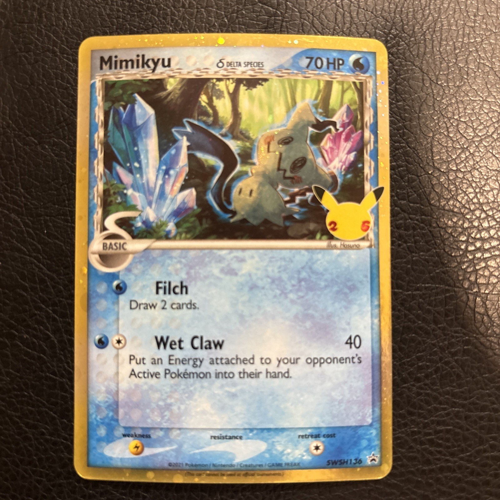 Mimikyu (Delta Species) SWSH136 Sword & Shield Black Star Promo Holo Pokemon