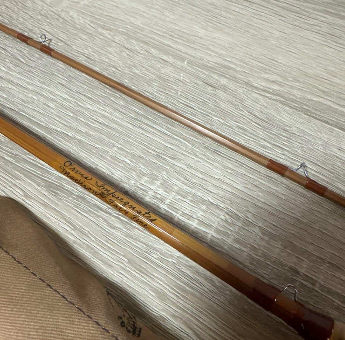 Orvis MADISON 7 1/2ft 3 3/4oz Bamboo Rod Fly Rod Free