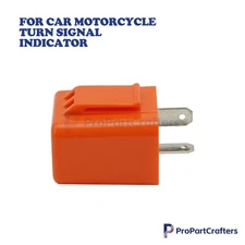 12V 2Pin Electronic LED Flasher Relay Fix Turn Signal Bulbs Hyper Flash Issue