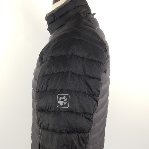 Piumino Jack Wolfskin uomo M grigio nero Stormlock 700 trapuntato giacca - Foto 4 di 11