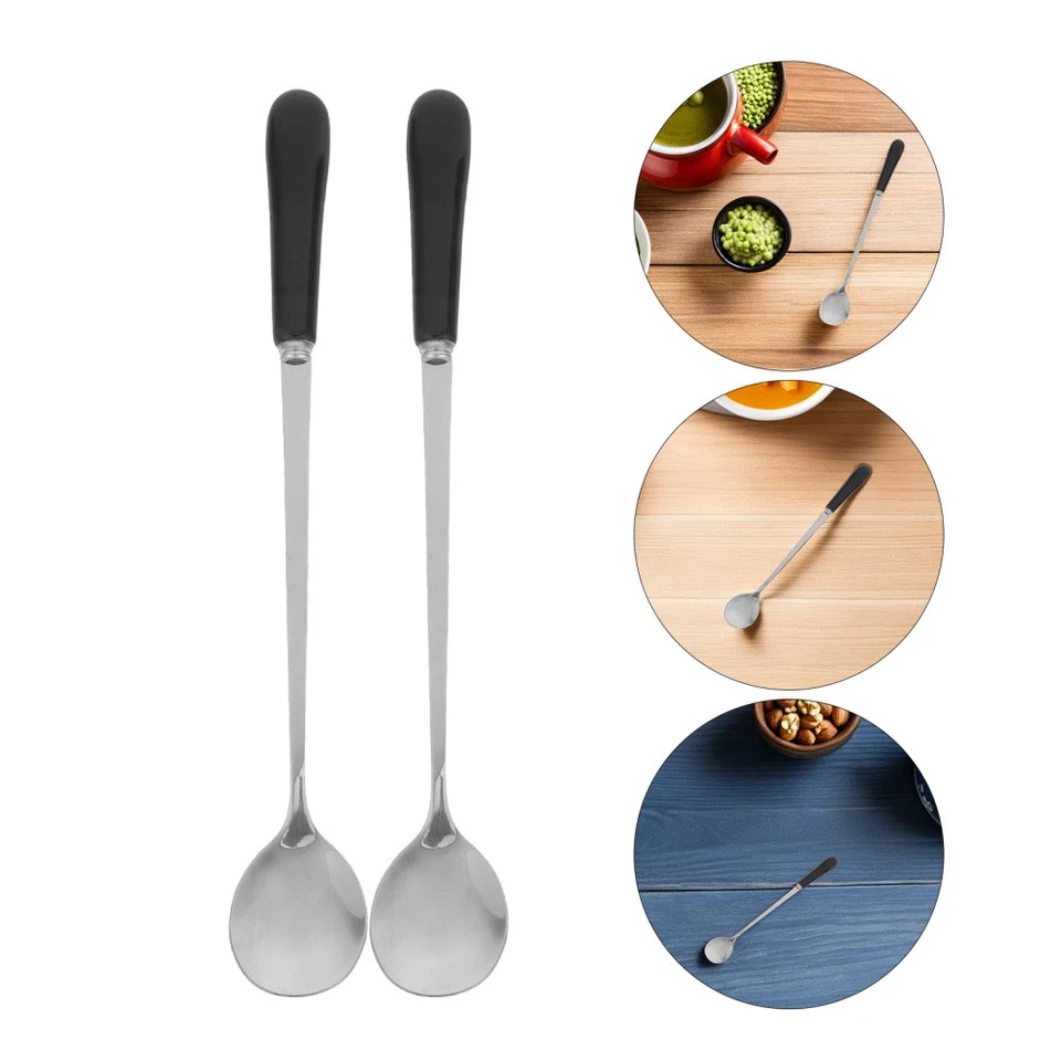  5 Kaffeelöffel: Kleine Löffel aus Edelstahl mit Keramikgriffen, Teelöffel aus - Bild 4 von 4