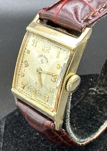 Vintage Unisex 14k GF LORD ELGIN 21 Jewels Winding Watch 1940s Cal 626 EXCELLENT - Picture 2 of 10