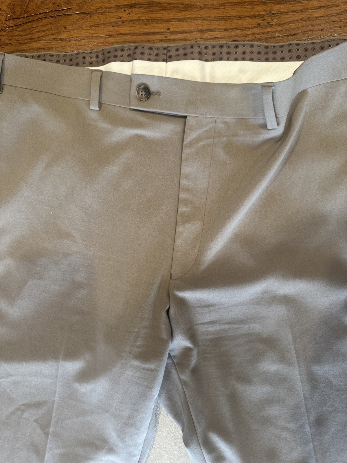 Lauren Ralph Lauren Black Label Dress Slacks 38x32 Taupe Flat. Preppy Quiet Lux thumbnail 2