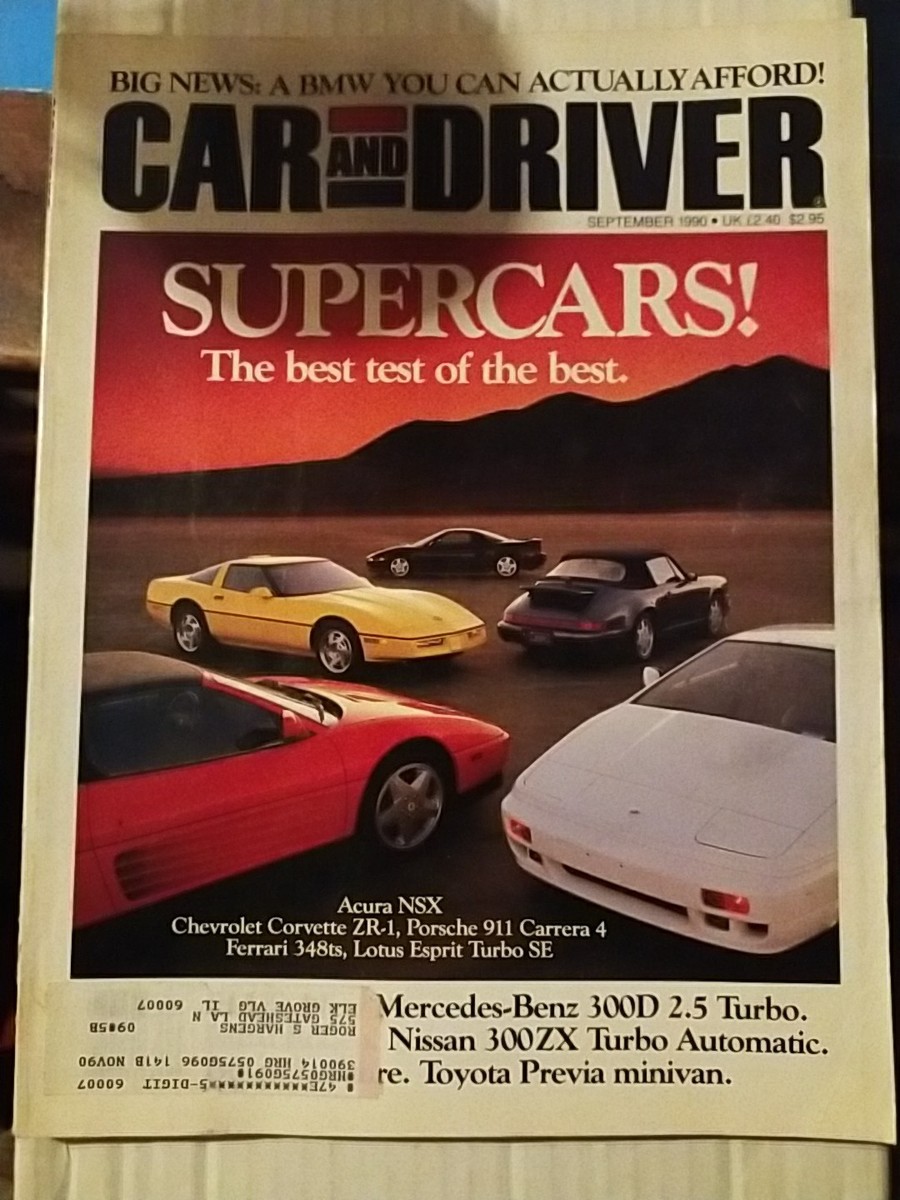 Car and Driver September 1990 MA6-33 | eBay