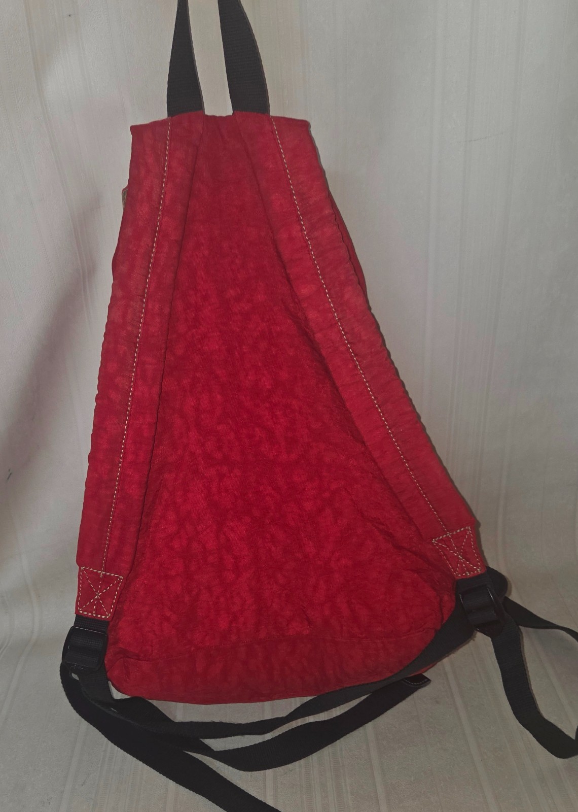 KIPLING Red Backpack with Drawstring NO MONKEY - image 6