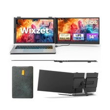 Laptop Screen Extender, Ultra-Thin 14" FHD 1080P IPS Portable Monitor for 13"...