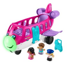 Fisher-Price Little People Barbie Toy Airplane Playset with 3 Figures and Sounds