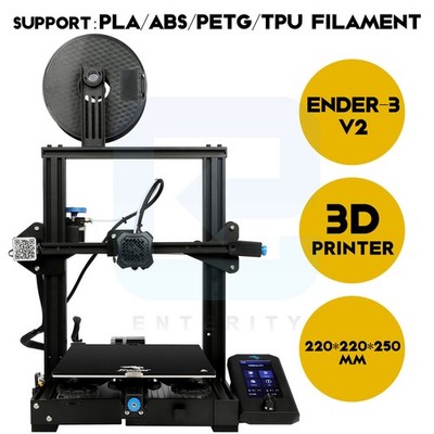 Repaired Creality Ender 3 V2 3D Printer with Silent Motherboard Resume Printing