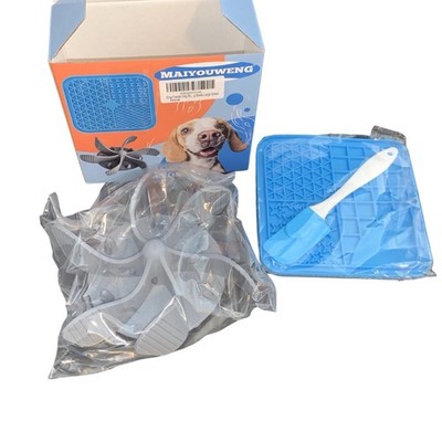 Dog Large Breed Slow Feeder Silicone Insert, Mat and Spatula 3 Piece