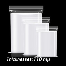 Grip Seal Bags Self Resealable Clear Polythene Poly Plastic Zip Lock All Sizes