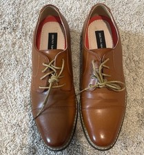 Bruno Marc Men's Brown Faux Leather Oxford Cap Toe Lace Up Dress Shoes 10.5