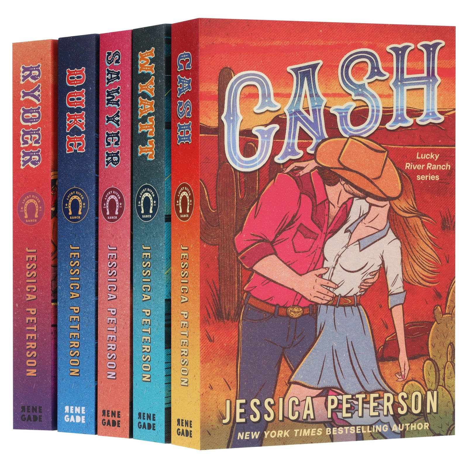 Lucky River Ranch Series by Jessica Peterson 5 Books Collection Set -Fiction -PB