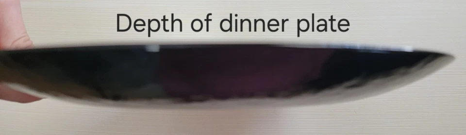 Raro plato de cena italiano retirado cajón y barril nocturno azul iridiscente EC Foto 4 de 4